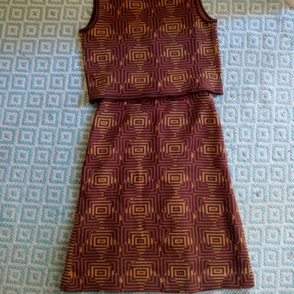 Vintage Wool Knit Skirt Set - Picture 3 of 5